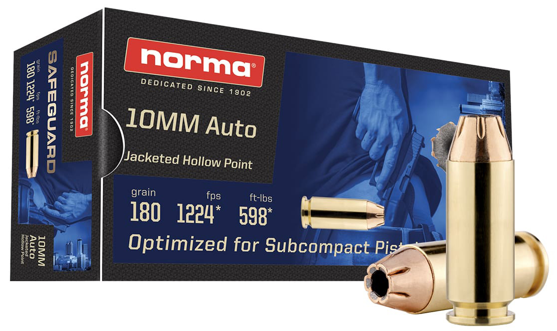 NORMA SAFEGUARD 10MM 180GR JHP 50/20 - Sale